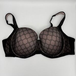 Soma Stunning Support Geo Lace Full Coverage Bra 40C Padded Cup‎ Underwire